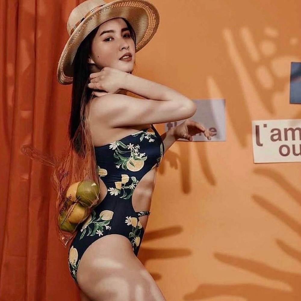 NWT WET The Paloma Monokini of The Sardinia Collection Navy/Yellow Retail $228
